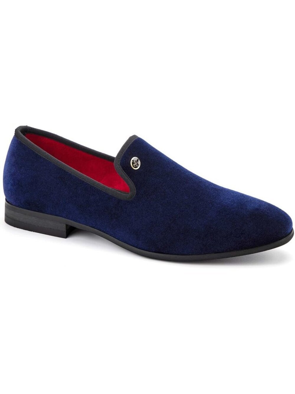 Meijiana Men's Blue08 Velvet Loafers Slip On Tuxedo Wedding Formal Shoes